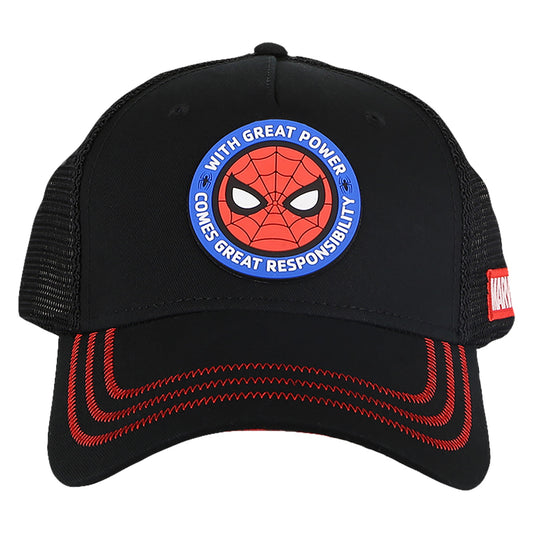 Spider-Man 3D Symbol Black 39Thirty Baseball Cap – IGN Store