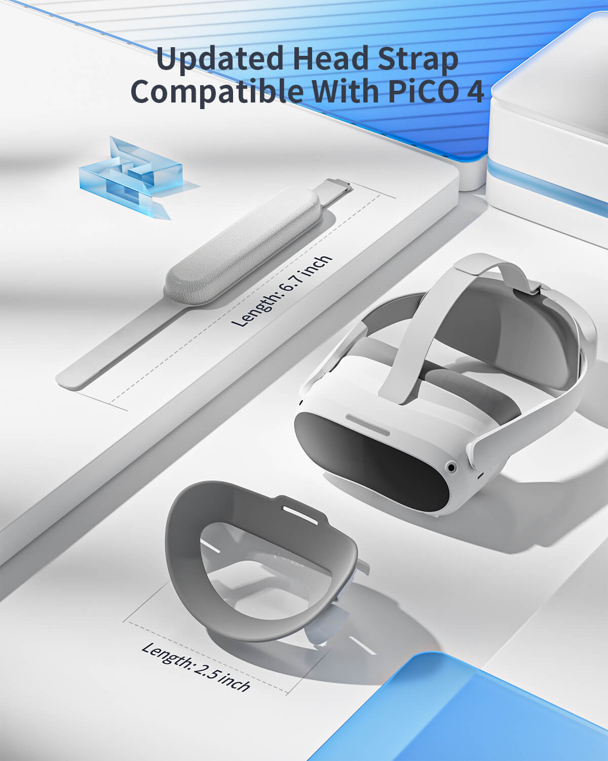 ZyberVR Pico 4 Plano Lenses with Blue Light Filter