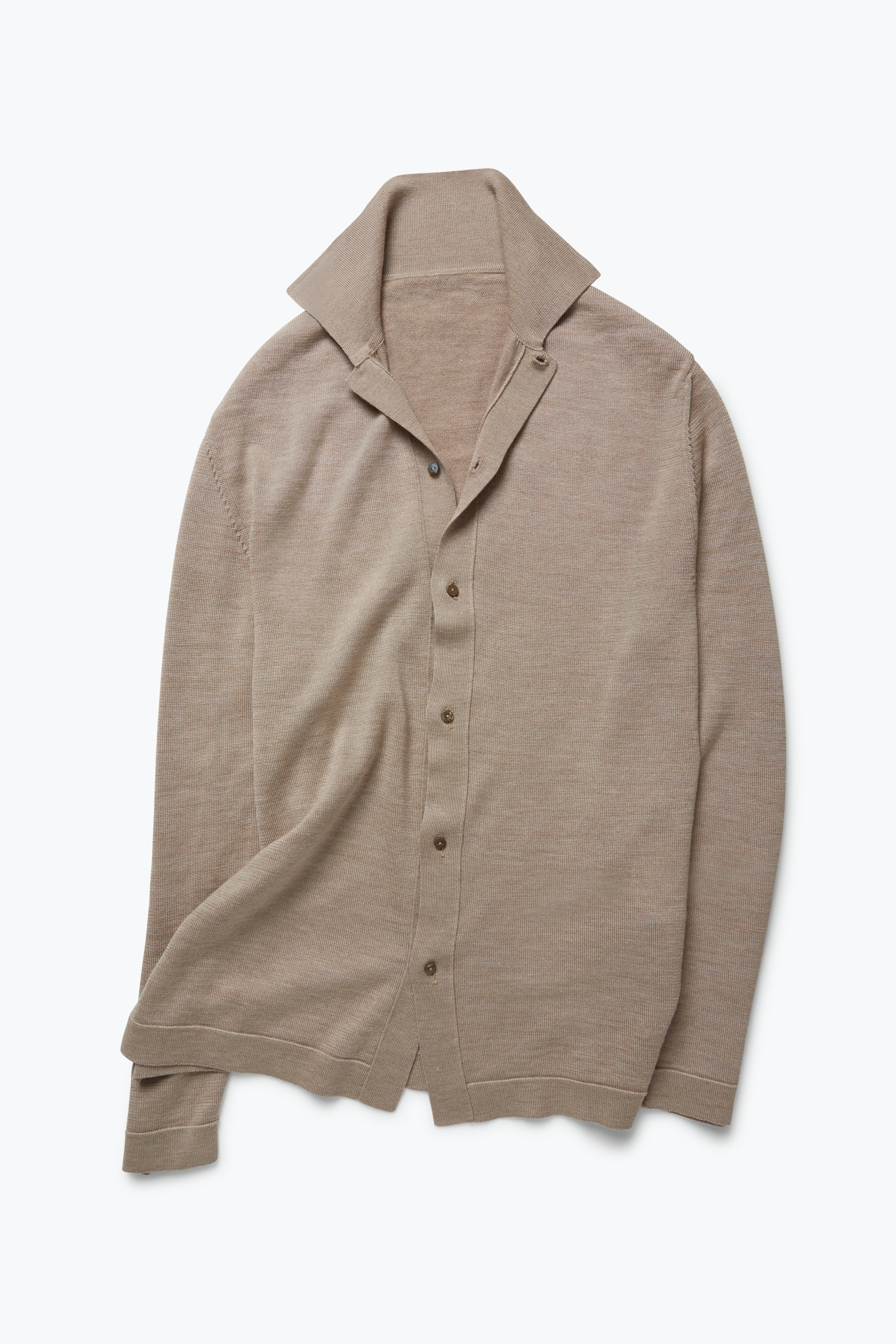 Knit Shirt (Oat Wool Silk)