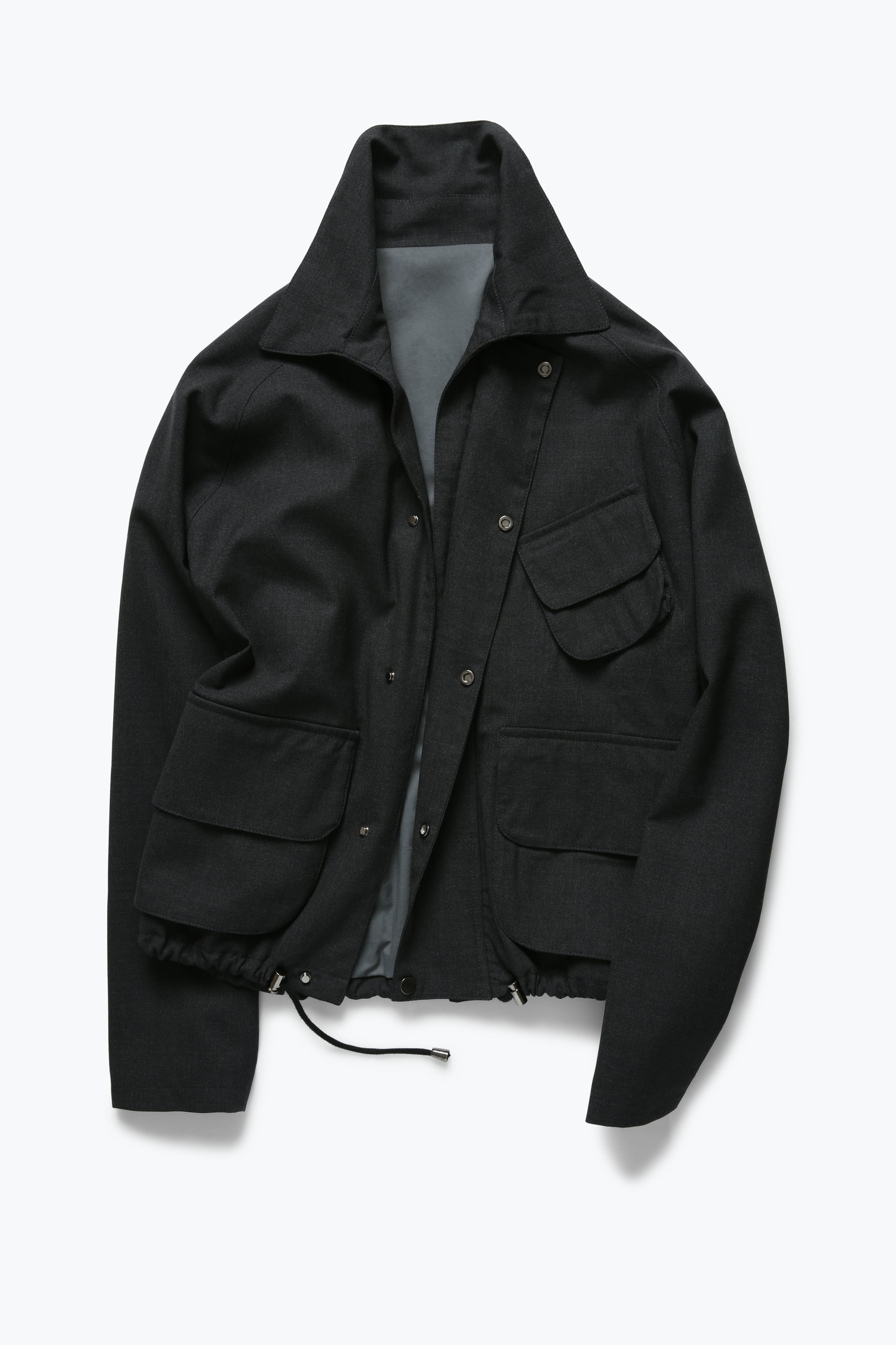 Field Blouson (Charcoal 3-Ply Wool)