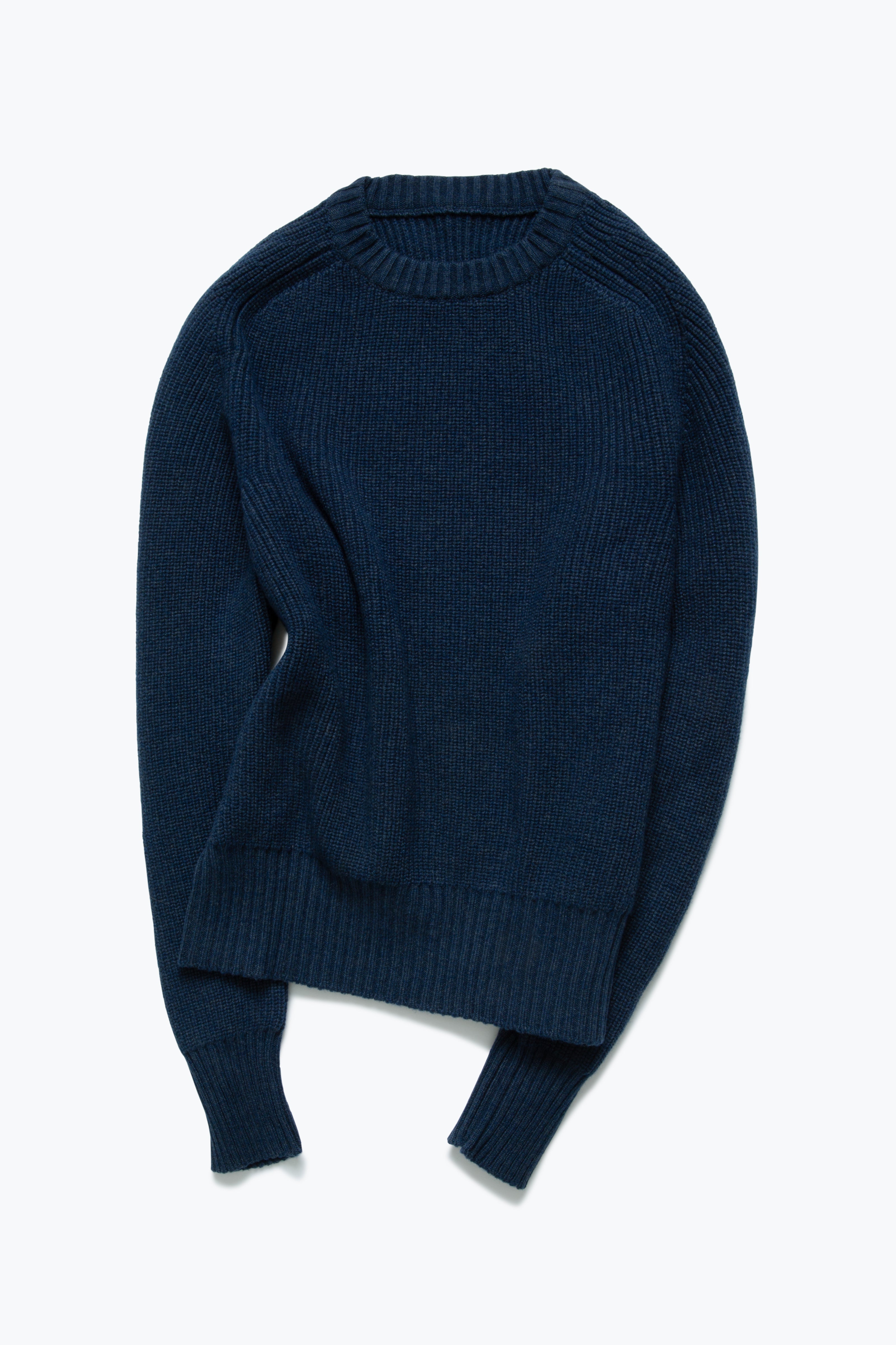 Crew Neck (Dark Indigo Cashmere)