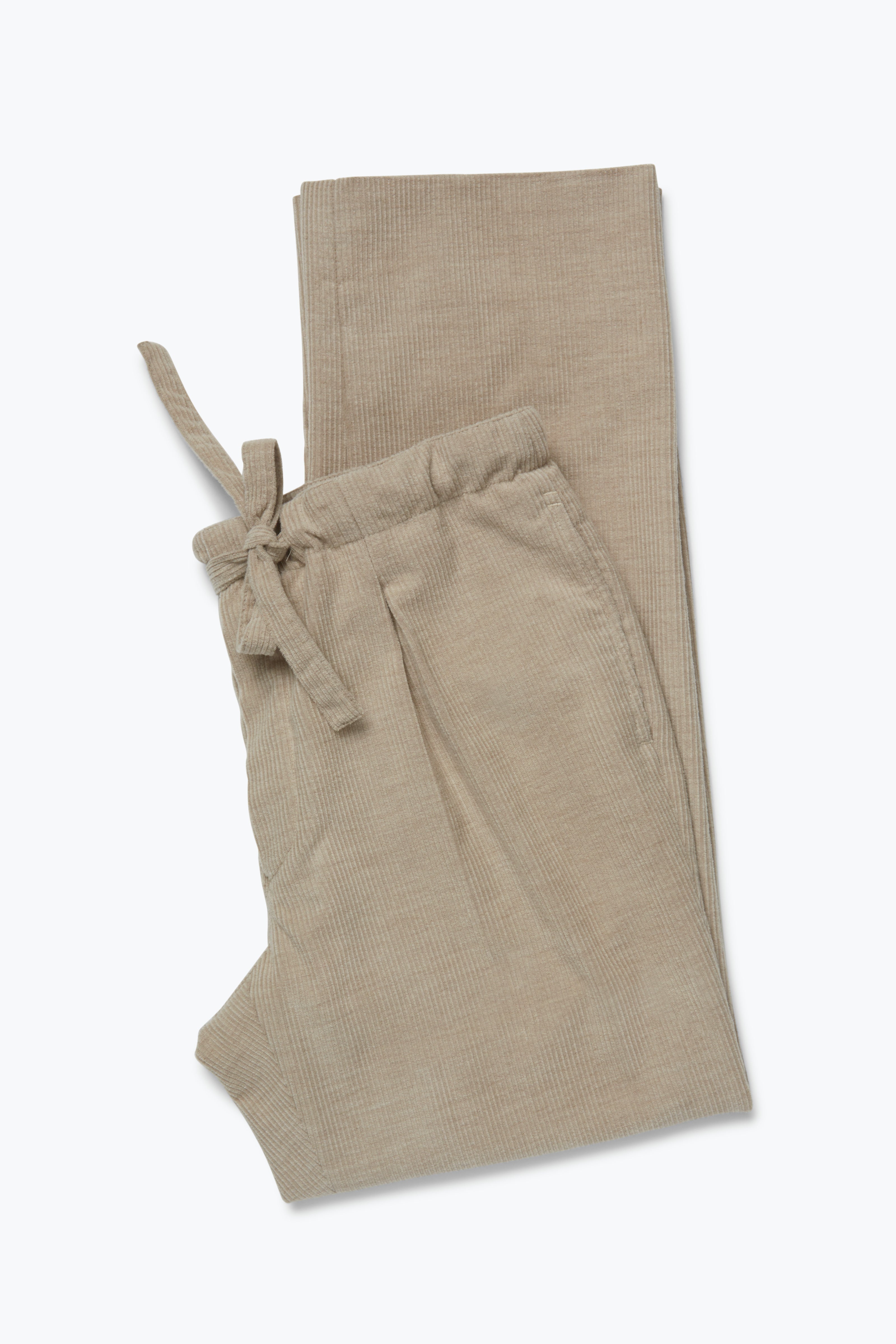 Drawstring Trouser (Oat Cashmere Corduroy)