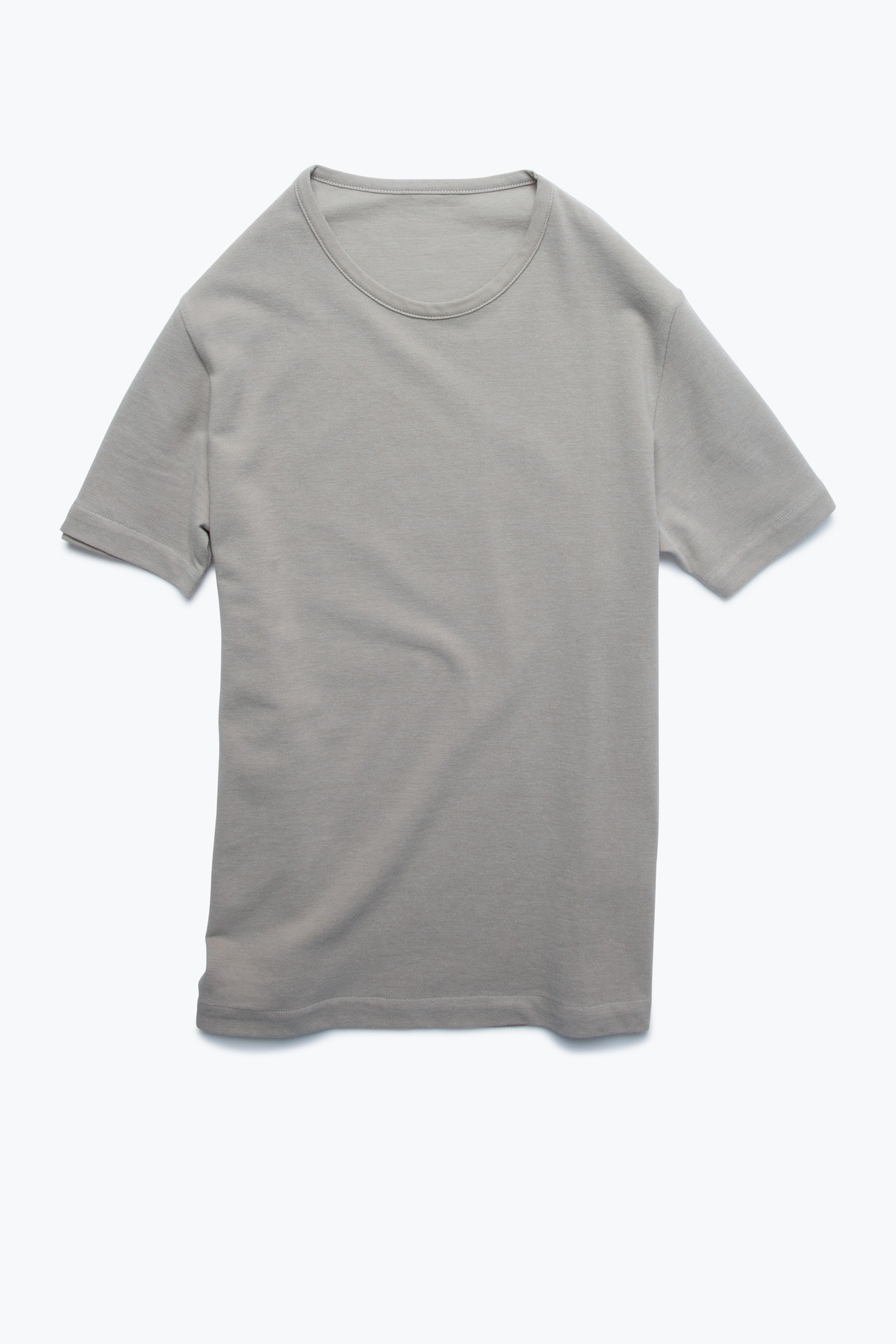 T-Shirt (Taupe Cotton Pique)