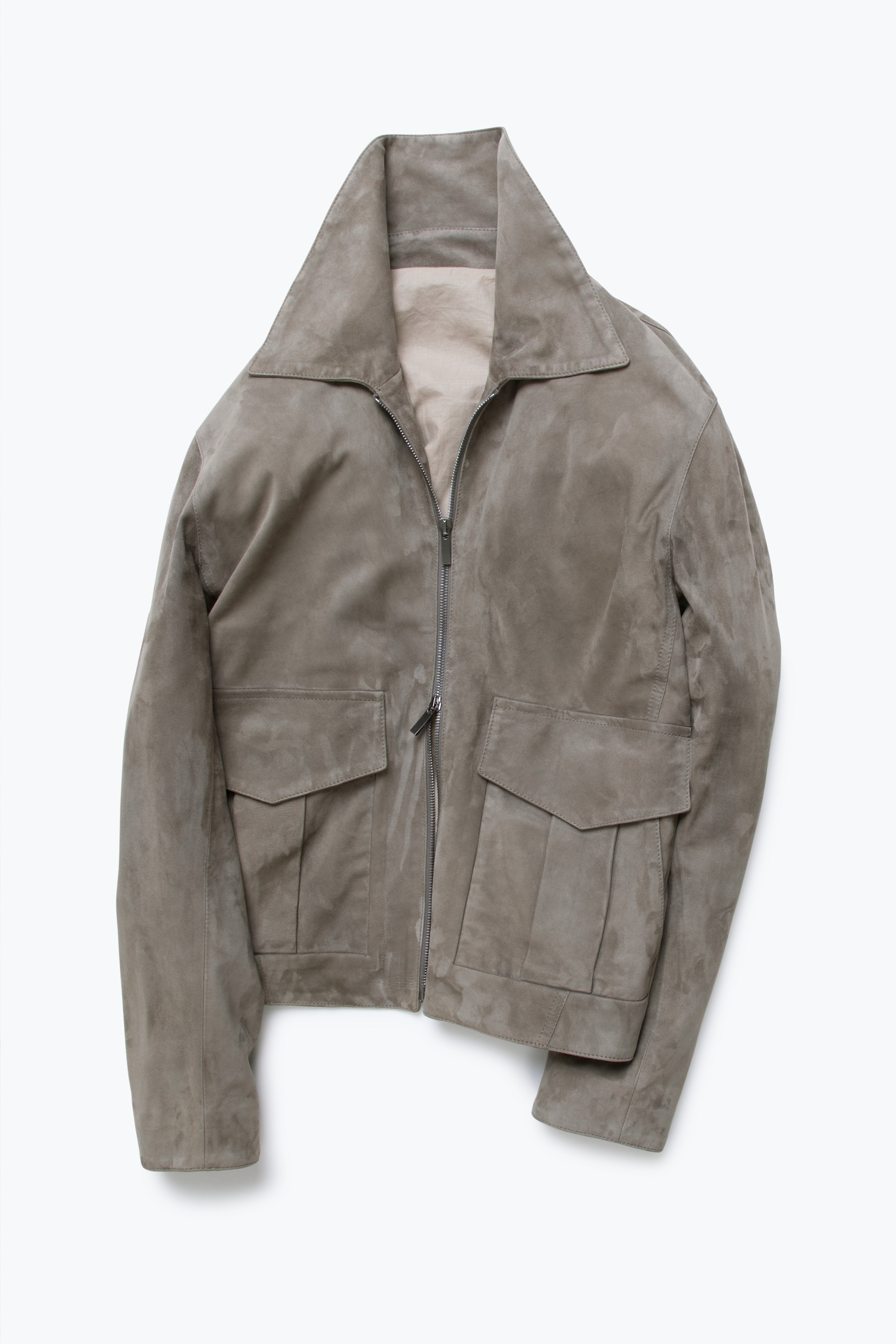 MTO - Flight Jacket (Taupe Lamb Suede)