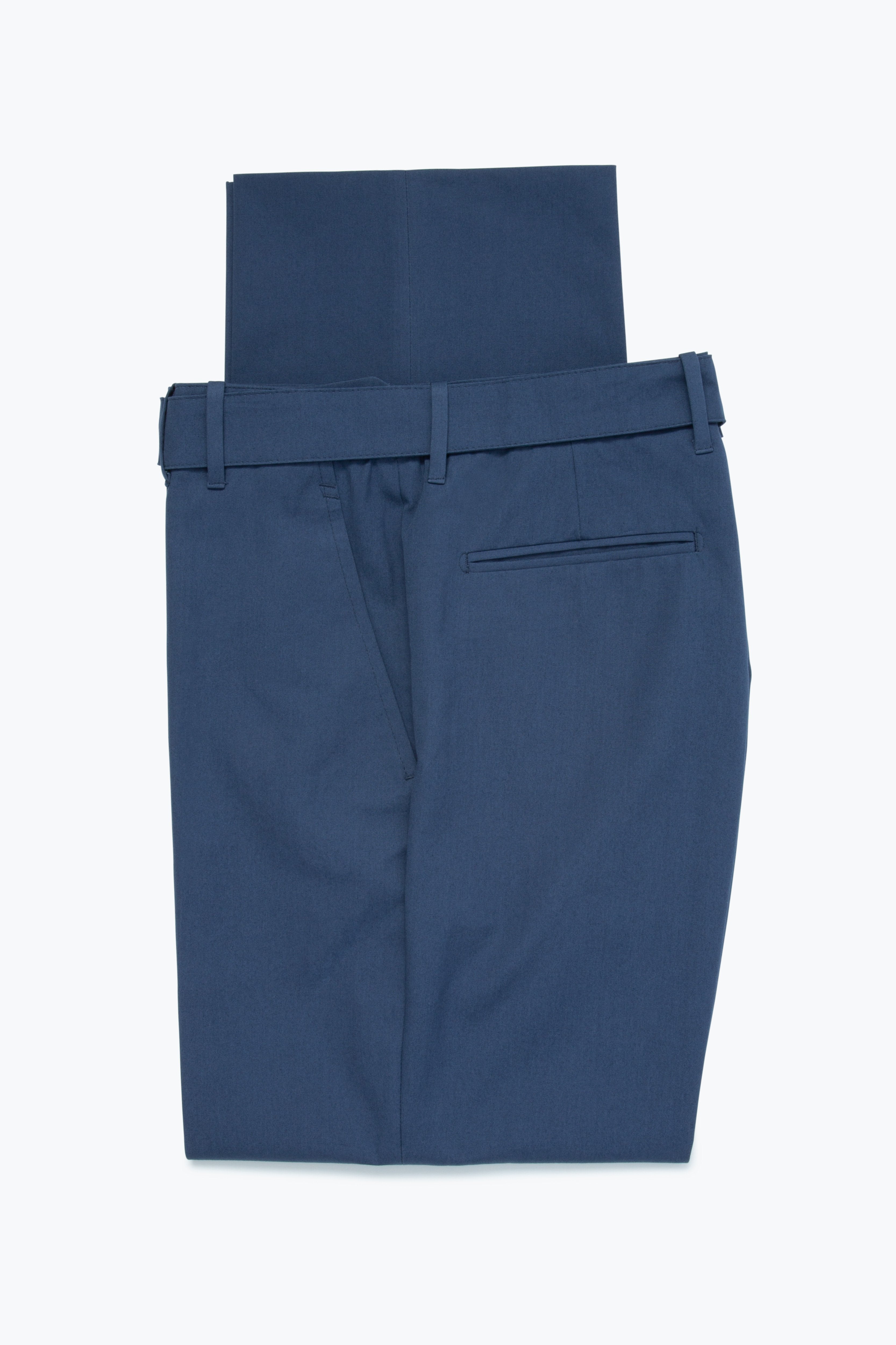 MTO - Plain Front Washable Trousers (Slate Cotton Canvas)