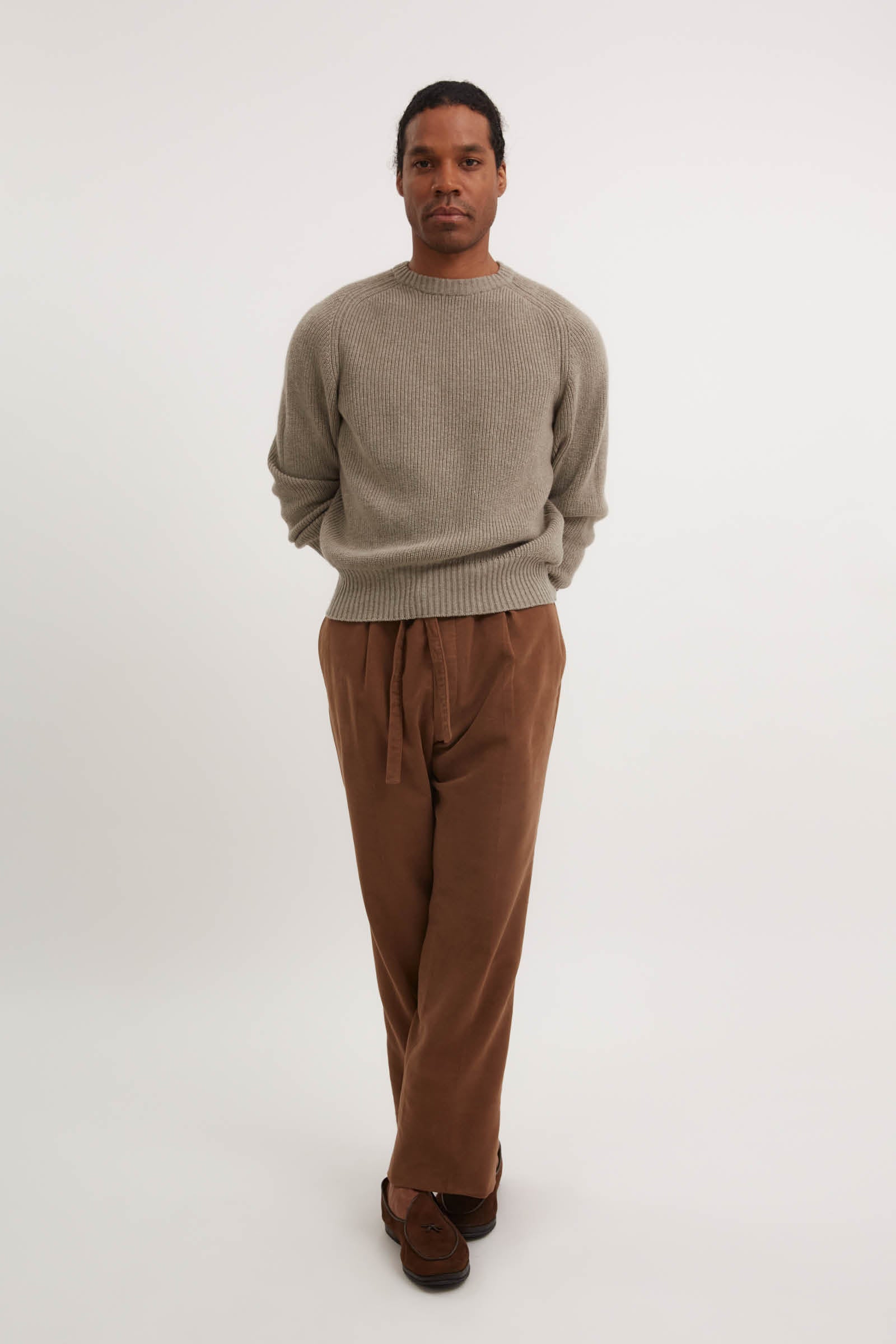 Crew Neck (Taupe Cashmere)