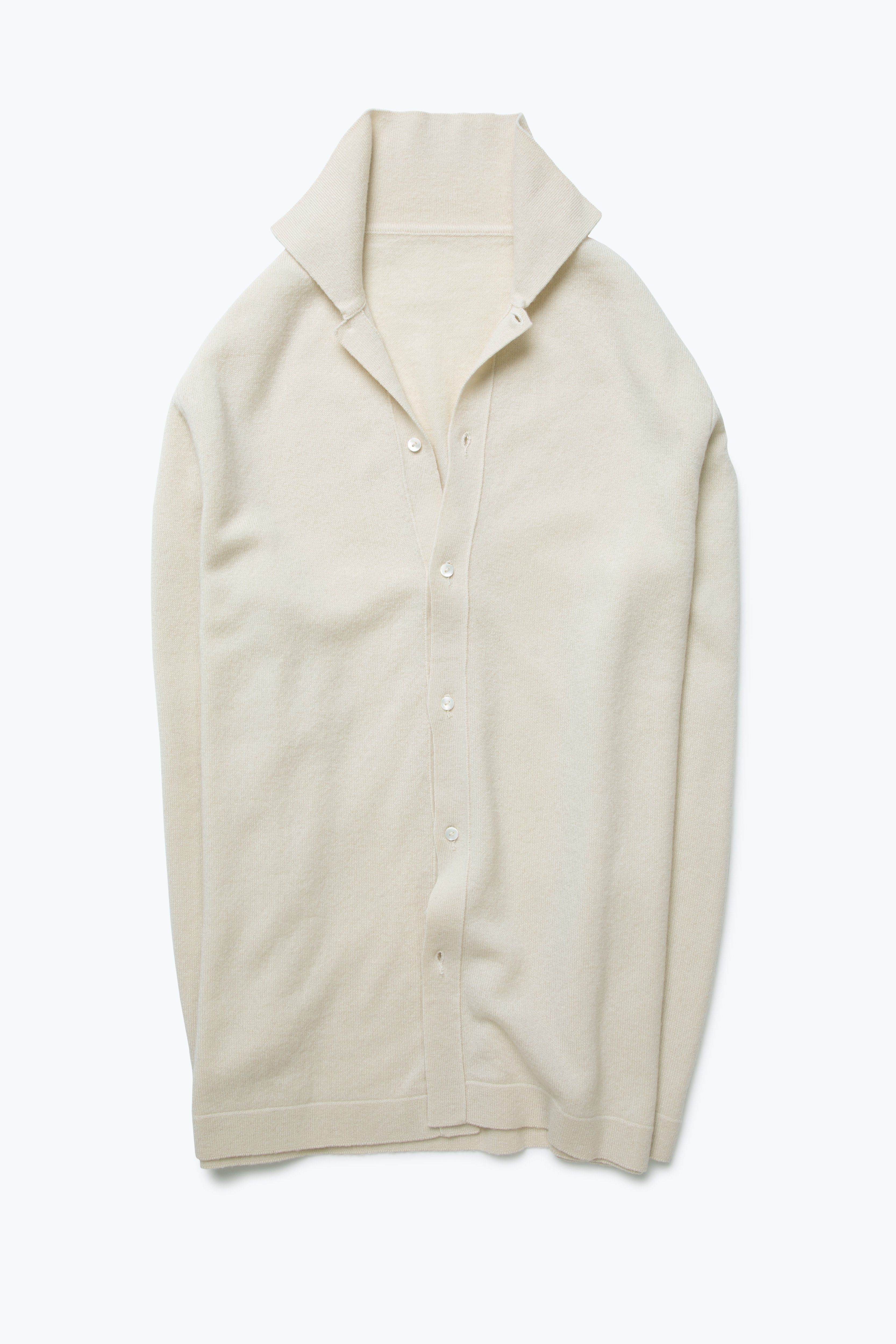MTO - Knit Shirt (Ivory Cashmere)