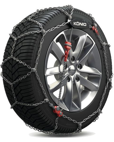 Konig CG9 snow chains with weathertech