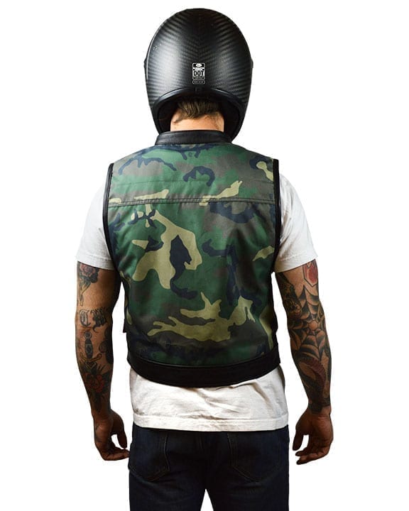 Júnior ilegal escarcha Steadfast Motorcycle Vest - Camo – Odin Mfg