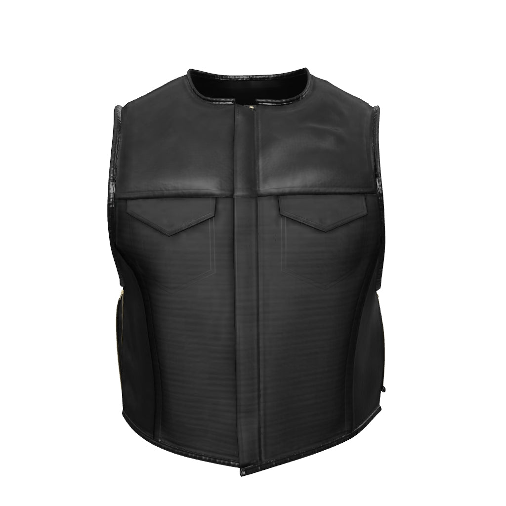 Steadfast Clubstyle Leather Motorcycle Vest - Odin Mfg