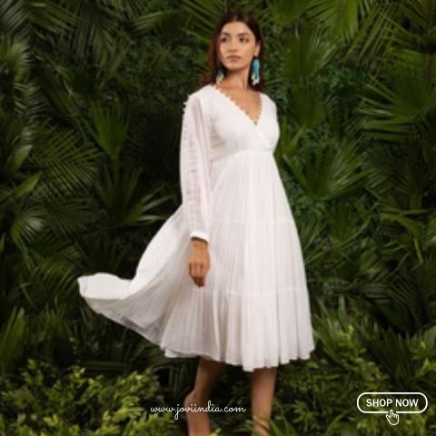 Plus Size Midi Dresses for Women - JOVI India