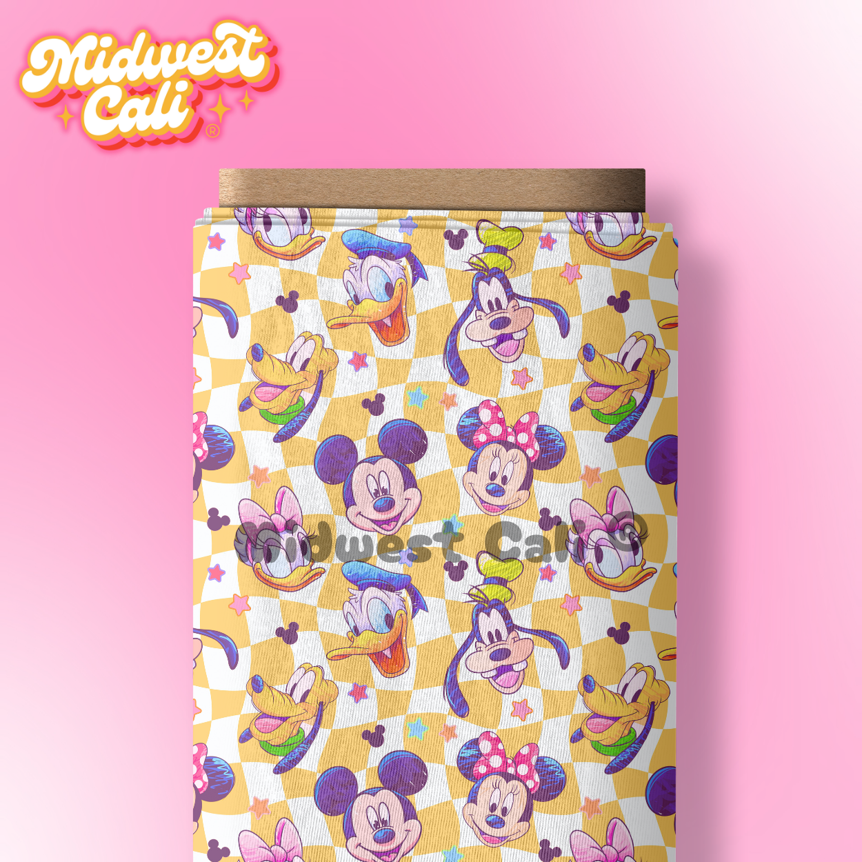 Pastel Friendly Faces YELLOW LARGE SCALE - Custom Order