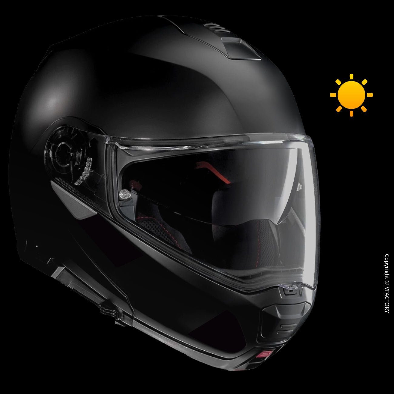  VFLUO - 2 x Kit 4 Bandes Stickers Noirs Rétro Réfléchissants  pour Casque Moto - Autocollants Homologués Dimensions FR - Haute  Visibilité, Technologie 3M™ - Discret et Design - Adhérence maximale