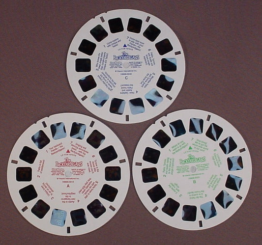 View-Master Set Of 3 Reels, Snakes, 73395-6019, 73395-6029, 73395-6039, The  Reels Have Some Stains, Fisher Price