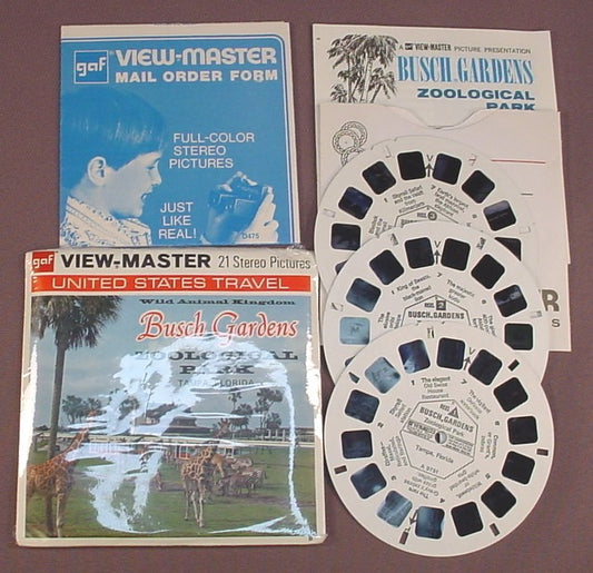 View-Master Busch Gardens General Scenes, Tampa Florida, A 9881, A9881 –  Ron's Rescued Treasures