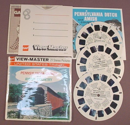 View-Master Set Of 3 Reels, Authentic Old Jail, St. Augustine Florida, U.S.  Travel, A 938, A938, With The Packet Sleeve & Mail Order Form, 1974 GAF