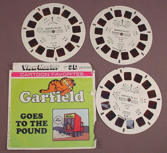 View-Master Set Of 3 Reels, Tweety And Sylvester, Cartoon Favorites, J 28,  J28, With The Packet (No Top Flap), 1978