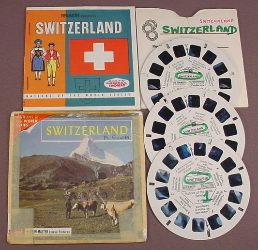 View-Master Set Of 3 Reels, Russia, B 213, B213, With The Incomplete &  Taped Packet, Booklet & Sleeve, The Reels Have The Titles Underlined, GAF