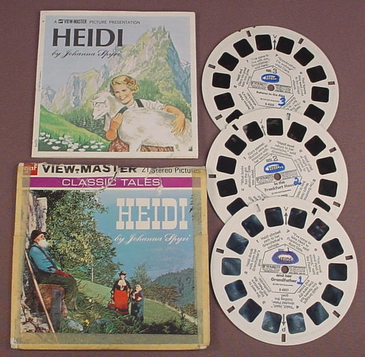 View-Master Set Of 3 Reels, Walt Disney Presents Cinderella, B 318,  B318,With The Packet (No Top Flap) & Booklet, 1965