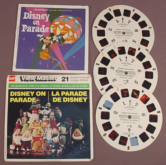 Fantasyland - Disney World - View-Master 3 Reel Set on Card - NEW