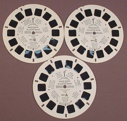 View-Master Set Of 3 Reels, Disney 101 Dalmatians, 3014, 012738 012739  012740, The Walt Disney Co, Viewmaster