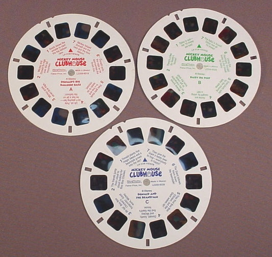 MASK Vintage Cartoon Children's view-master 3 Reels Pack opened some wear