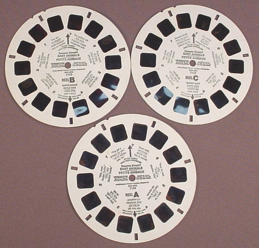 View-Master Set Of 3 Reels, Sesame Street Baby Animals, 4072 – Ron's  Rescued Treasures