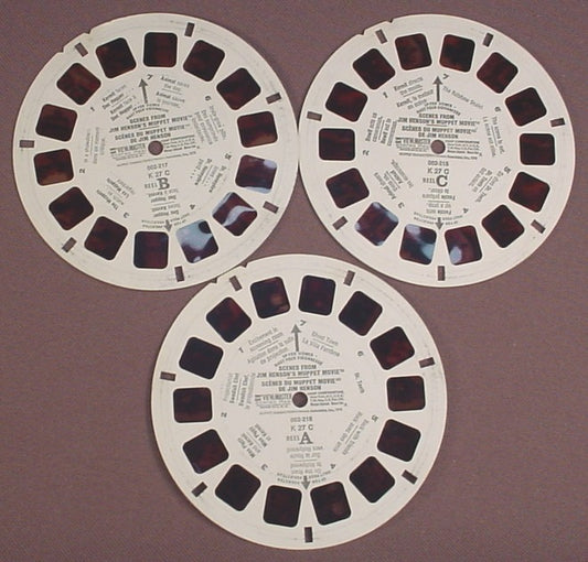 View-Master Set Of 3 Reels On A Sealed Card, Muppet Treasure