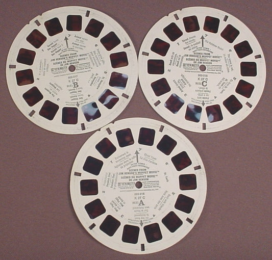 Muppets - ViewMaster 3 Reel Set on Card - 1980s - NEW - (VBP-K026