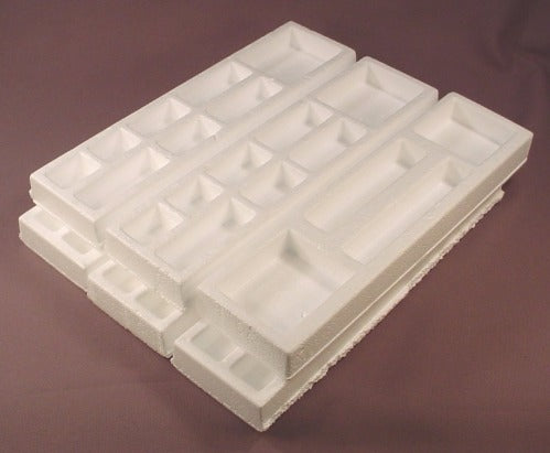 Vintage Milton Bradley Axis & Allies Game Replacement Styrofoam Trays lot  of 6 