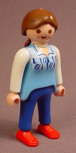 Playmobil Adult Female Doctor Or Veterinarian Figure In A White Vest With  Gray Pockets, 4226 4374