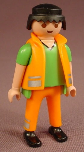 Playmobil Construction Worker With Edge Cutter Golden