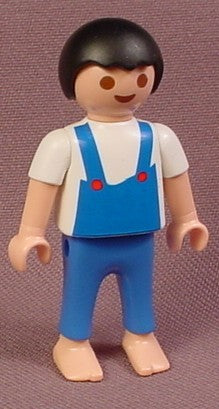 Playmobil Enfant Garçon Pyjama Bleu 1900 5324 4661 Col Blanc