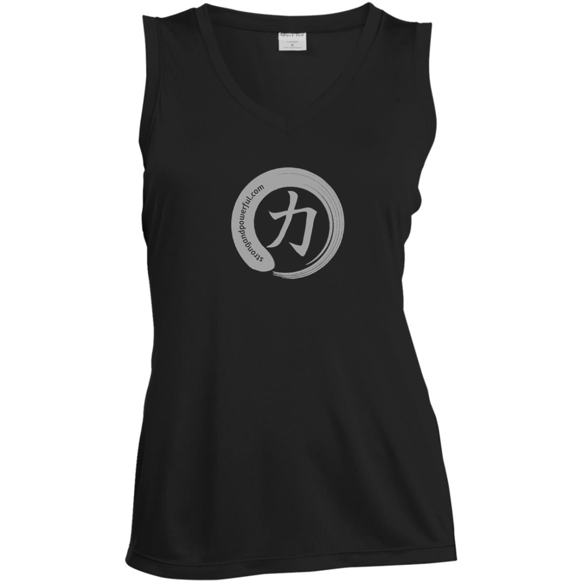 Strength Logo Sleeveless Ladies' V-Neck Tee Dri-Fit