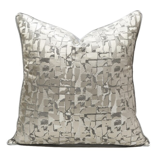 Luxury Abstract Cloud Cushion Grey 55cm Large 55cm