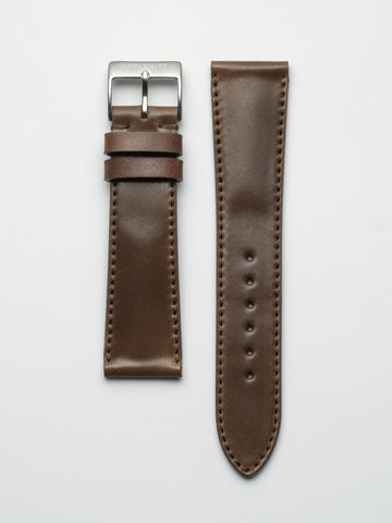 Padded Horween Shell Cordovan Leather Watch Strap