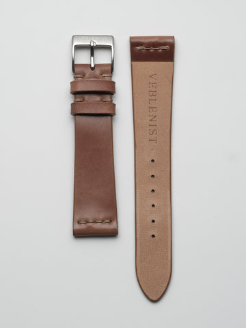 Unlined Shell Cordovan Watch Strap No Lining Backside
