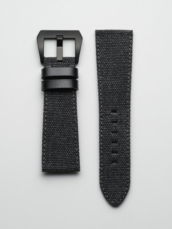 black canvas strap