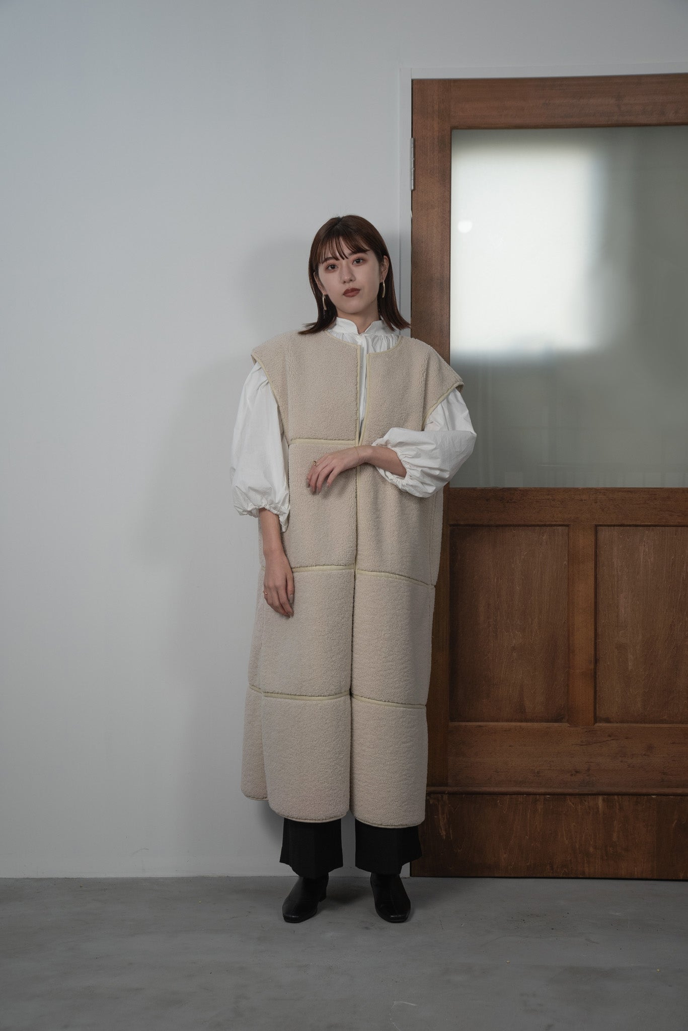 カラフルセット 3個 lawgy fake wool quilt vest - ダウンベスト