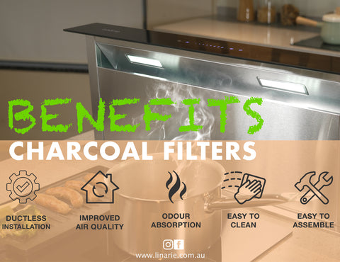 Linärie Appliances Downdraft Benefits of activated charcoal filters