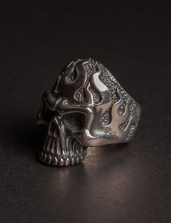 Defeated Warrior Skull Ring, 925 Silver – Vector Gems