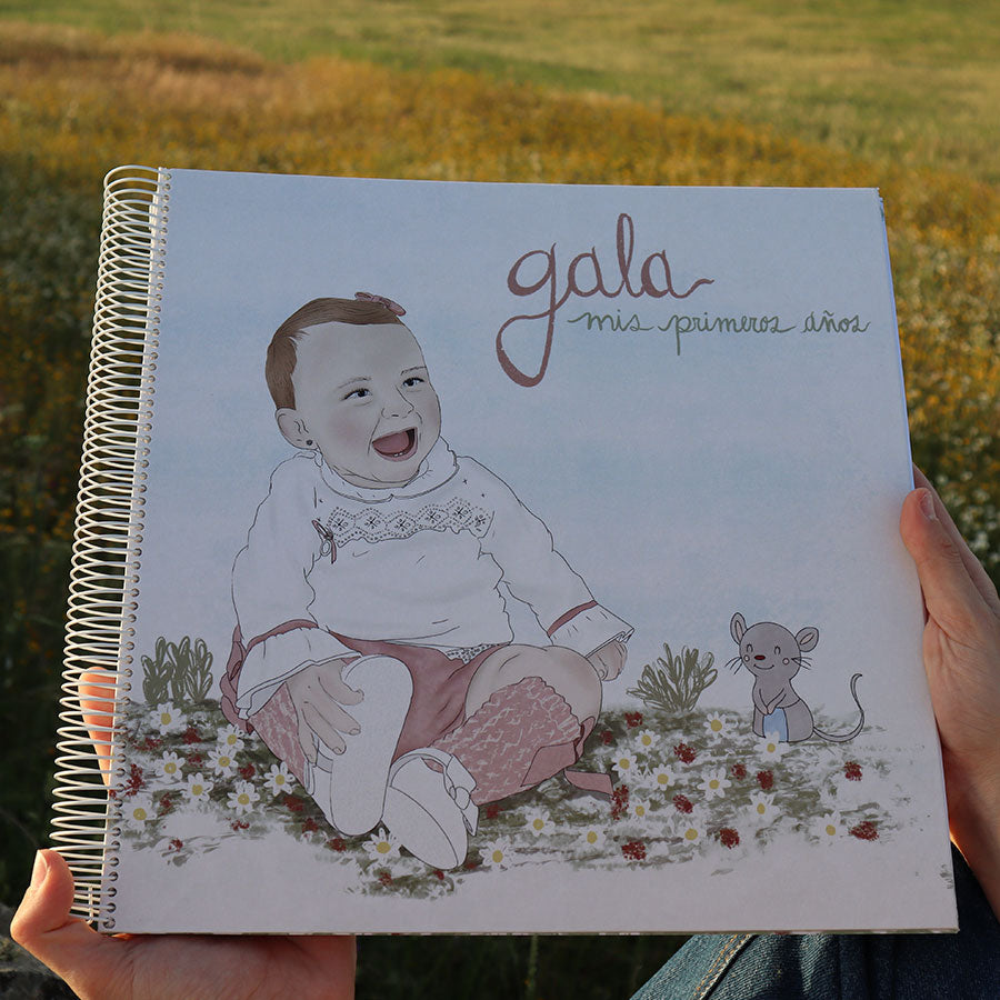 Álbum de fotos personalizado para bebé - Conmigo sol - Conmigo al sol