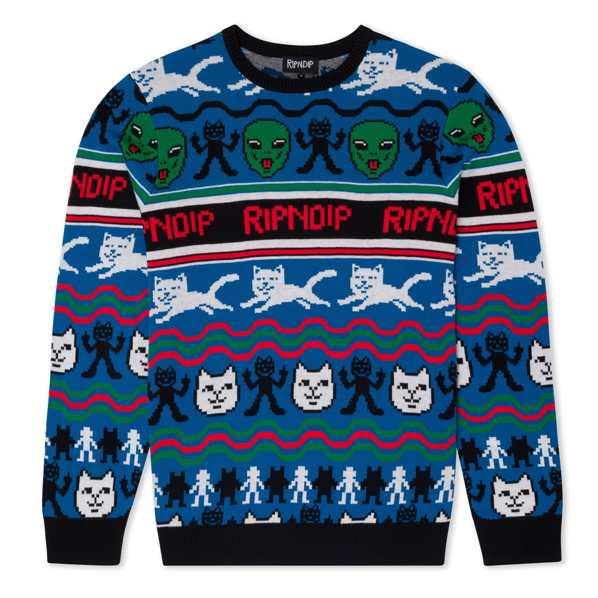 Lord Nermal Flippy Knitty Sweater (Black) – RIPNDIP MX ONLINE