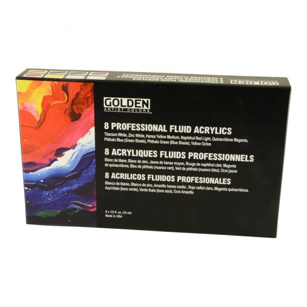 DOMS Metallic Fluid Acrylic Painting Set - Acrylic