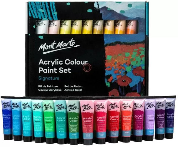 ARTEZA Acrylic Paint Set of 60 Colors 0.74 oz/22 ml Tubes includes