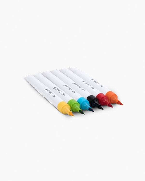 DOMS Metallist Series Metallic Brush Pen (10 Assorted Shades