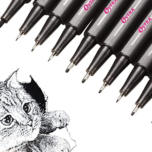 Crafter's Closet Artist Illustration Micro-Line Black Pen Set, includes  Small, Fine and Detail Pen Tips, 3 Pieces