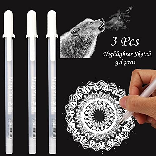 Ekansh Touch Cool White Highlight Pen for Mandala Art, Black Paper &  Doodling. Gel Pen - Buy Ekansh Touch Cool White Highlight Pen for Mandala  Art, Black Paper & Doodling. Gel Pen 