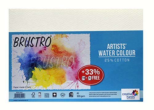 Brustro 100% Cotton Canvas Board Medium Grain 10X14 (Pack of 4) -  Creative Hands