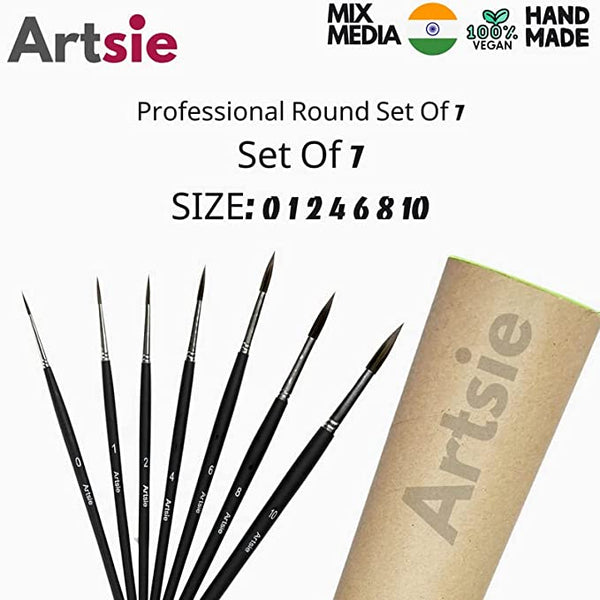 VIKEWE Professional Paint Brushes Set - 16 Pcs Paint Brush with Oil Painting Knife and Sponge, Suitable for Acrylic, Watercolor, Oil and Gouache